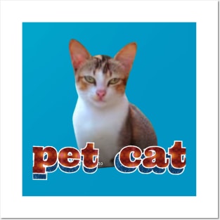 pet cat art design. Posters and Art